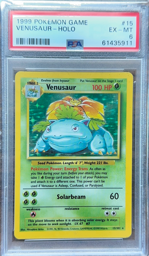 1999 POKEMON GAME #15 VENUSAUR-HOLO